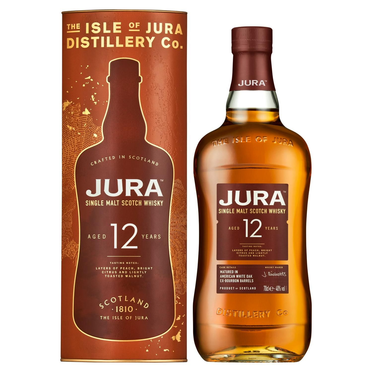 Jura single malt whisky 12 year old 70cl, UK version
