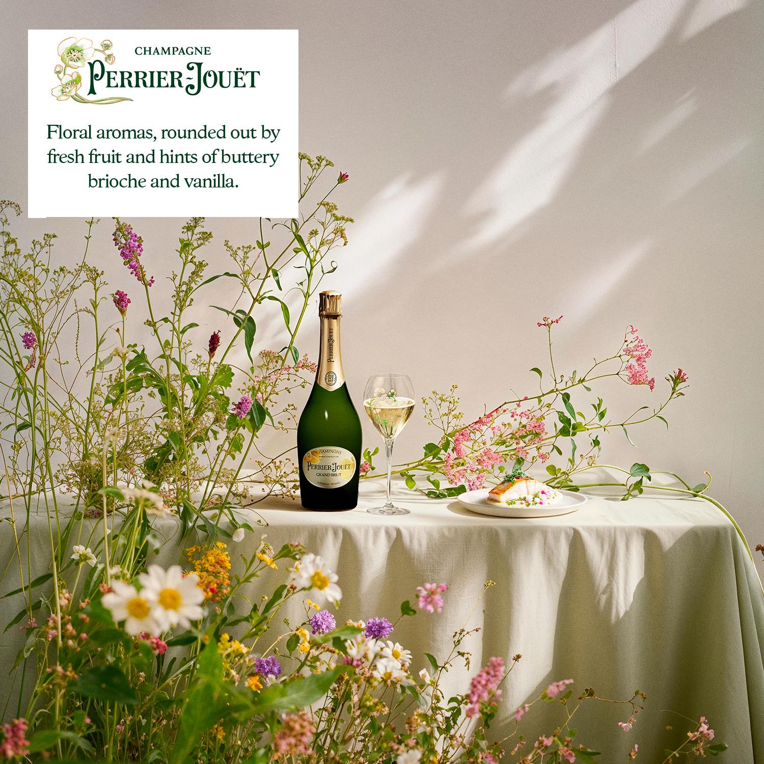 Perrier-Jouet Grand Brut NV Champagne 75cl, imported from the UK