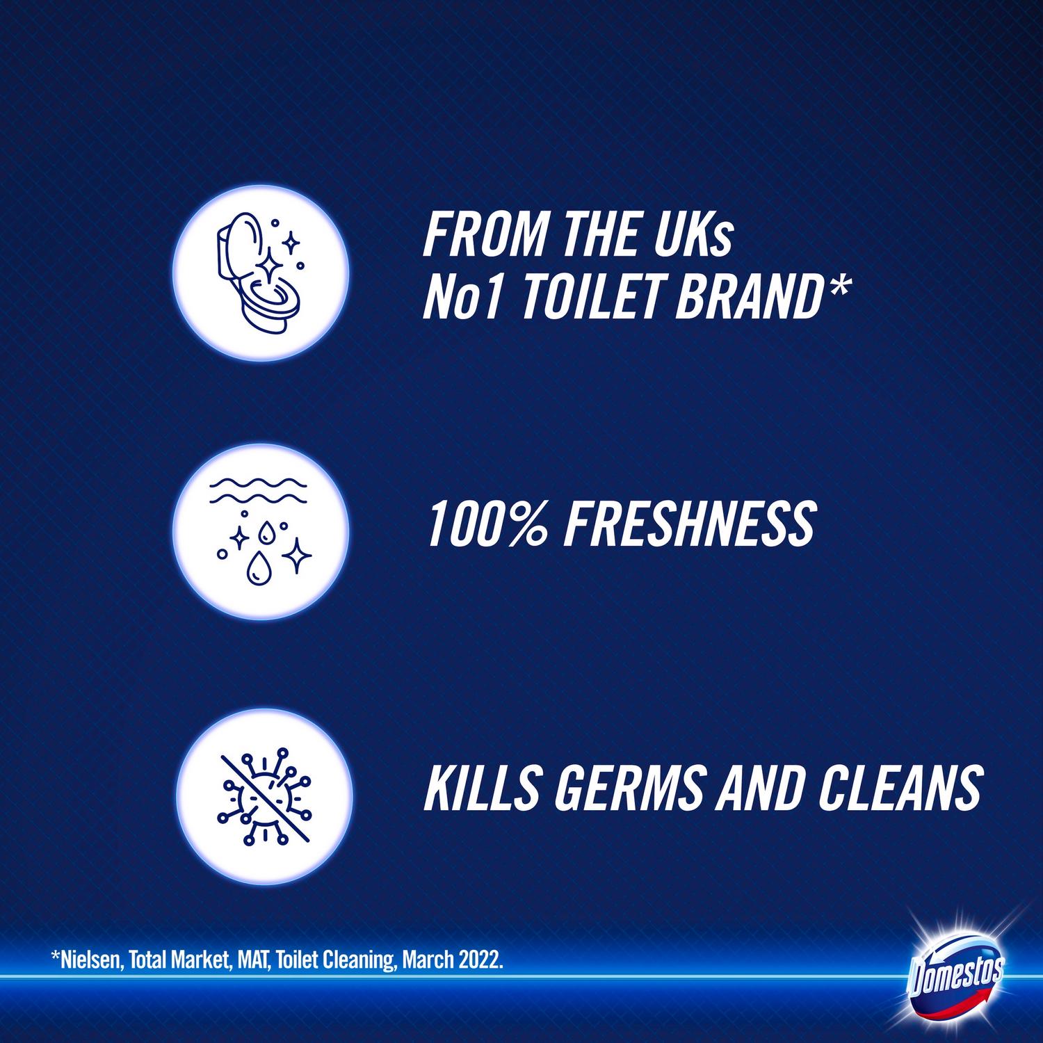 Domestos Toilet Gel Cleaner Lime Fresh 750ml - British product