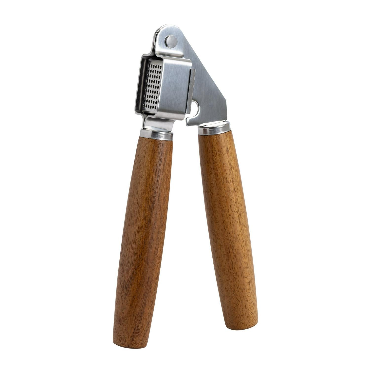 Habitat wood garlic press for home cooking, UK version