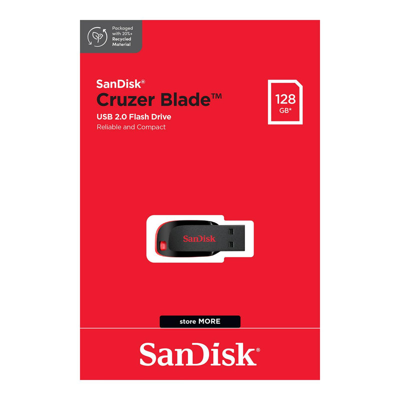 SanDisk Cruzer Blade 128GB USB Drive (British brand)