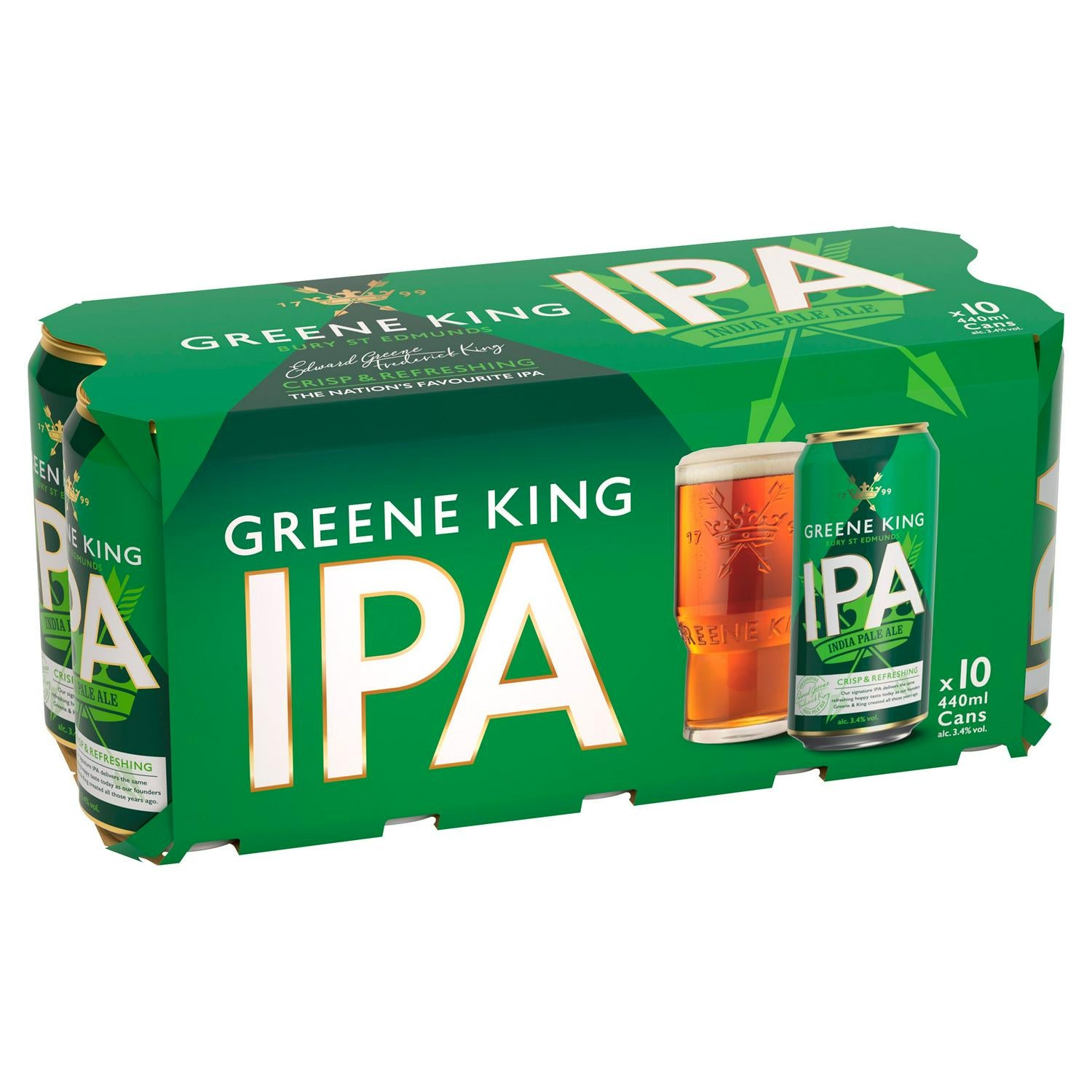 Greene King India Pale Ale 10 x 440ml multipack, UK version