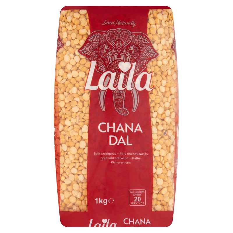 Laila split chickpeas 1kg, UK version