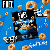 FUEL10K multigrain hoops breakfast cereal 350g - British product