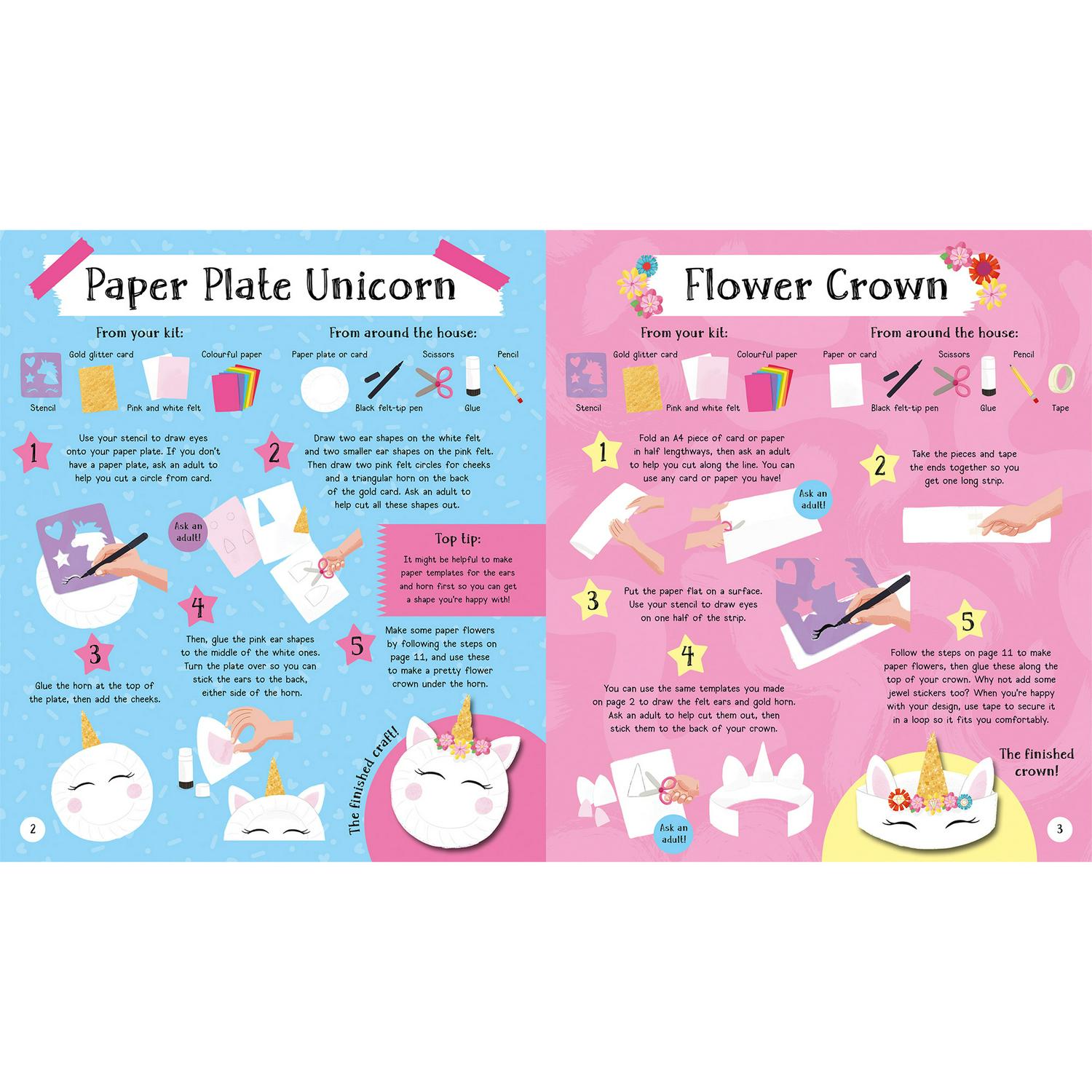Unicorn Craft Kit Create 10 Creations (British brand)