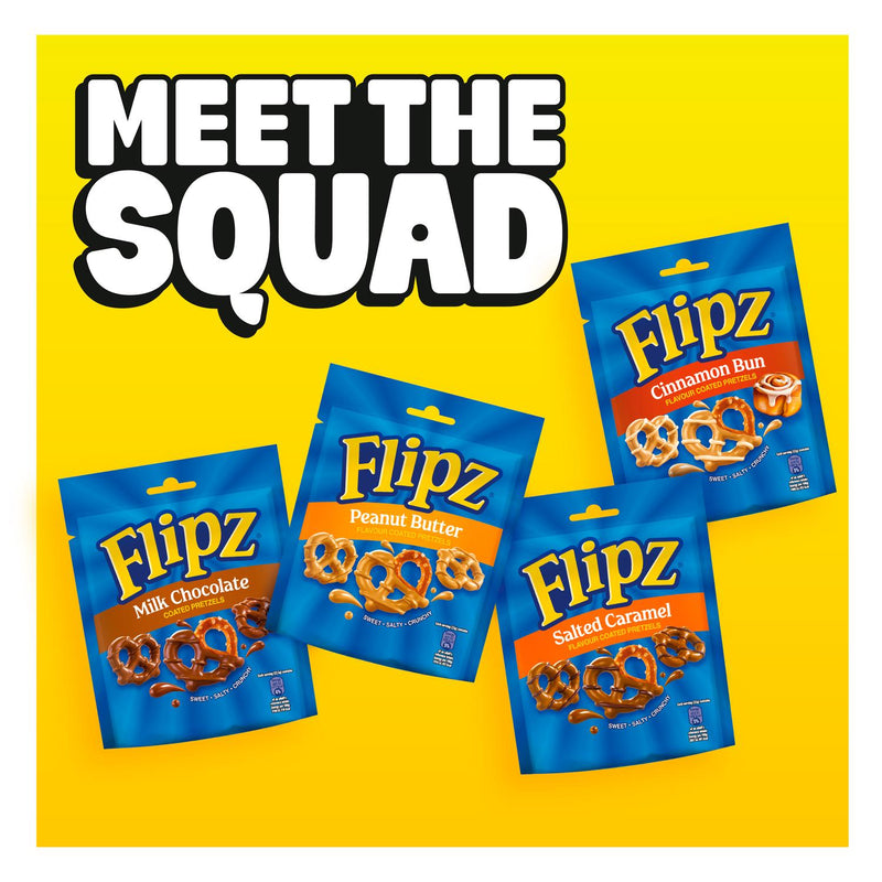 Flipz salted caramel coated pretzels 90g - British product