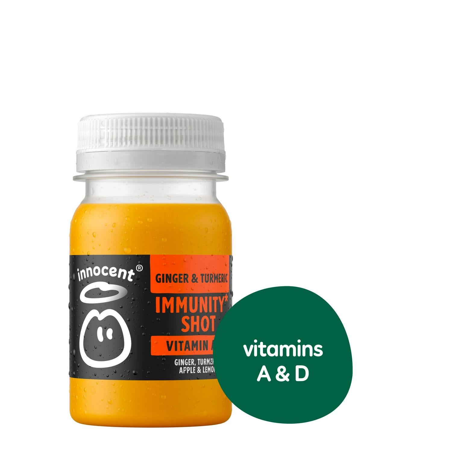 Innocent Immunity Ginger Turmeric Apple & Lemon Shot 80ml, UK version