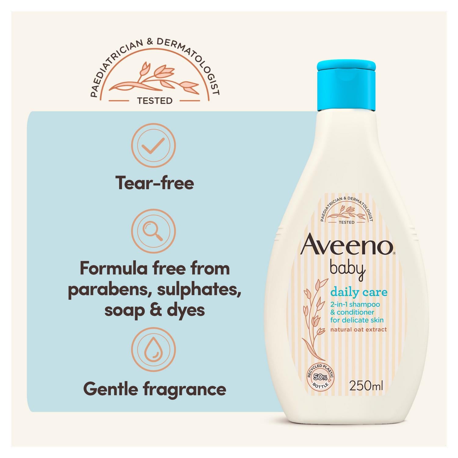 Aveeno Baby Daily Care 2 in 1 Shampoo 250ml - British product