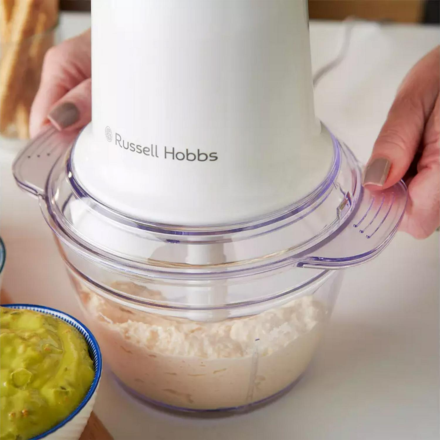 Russell Hobbs Go Create White Mini Chopper 500ml, imported from the UK