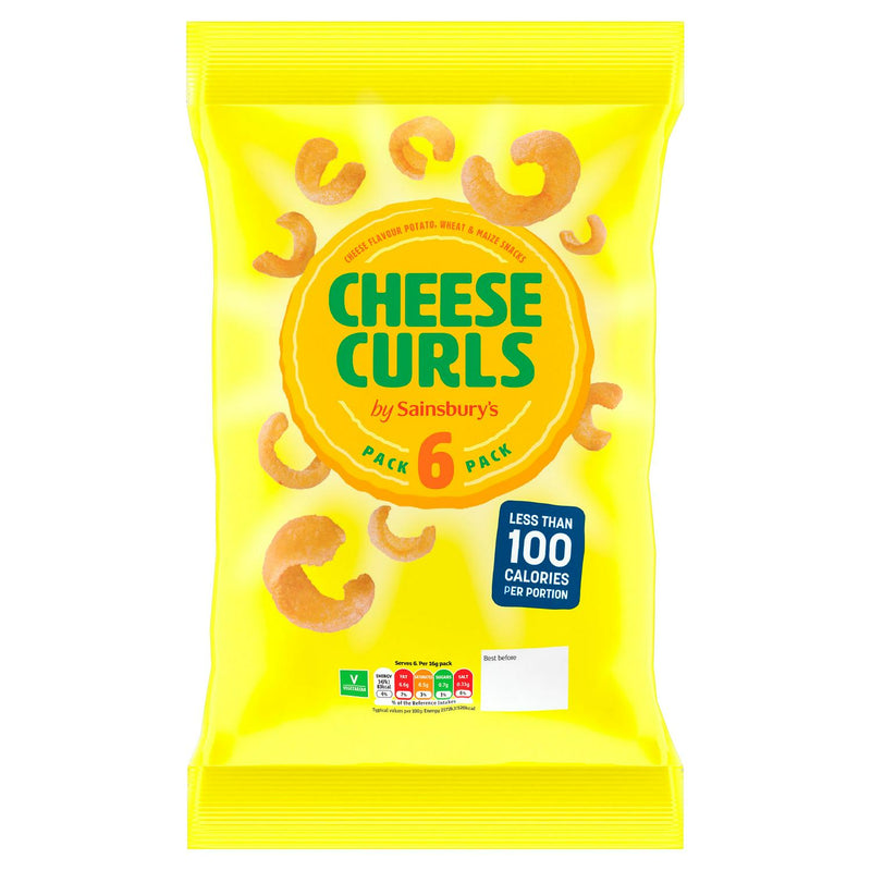 Sainsbury's Cheesy Curls 6x16g
