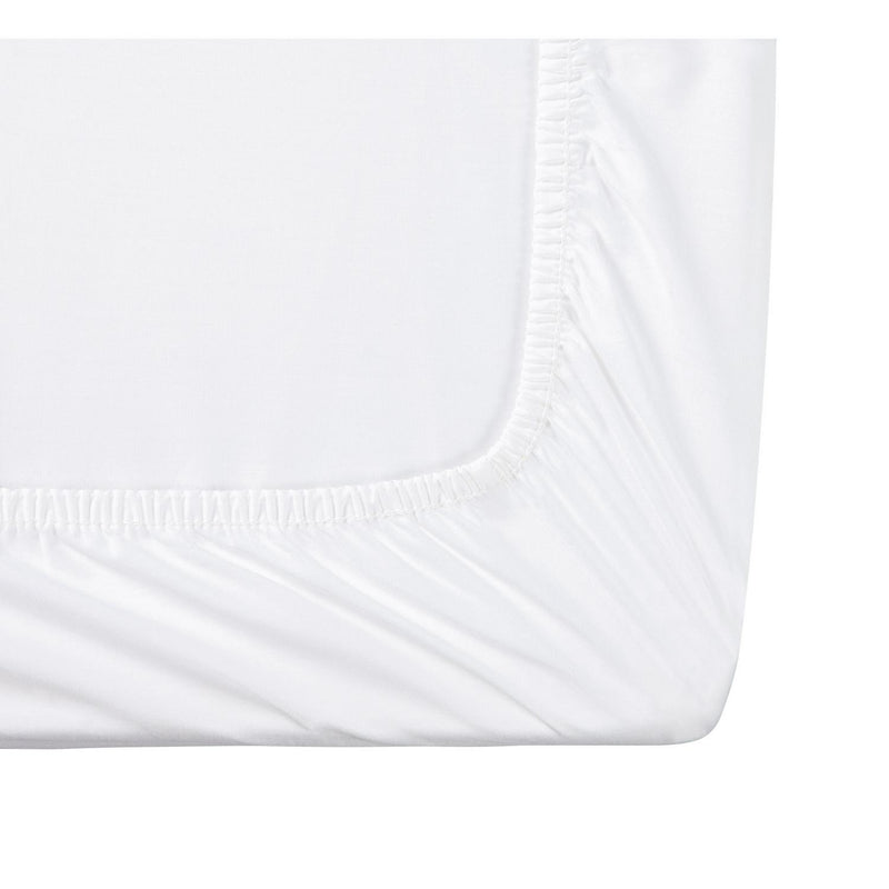 White 400 Thread Count Egyptian Cotton Fitted Bed Sheet