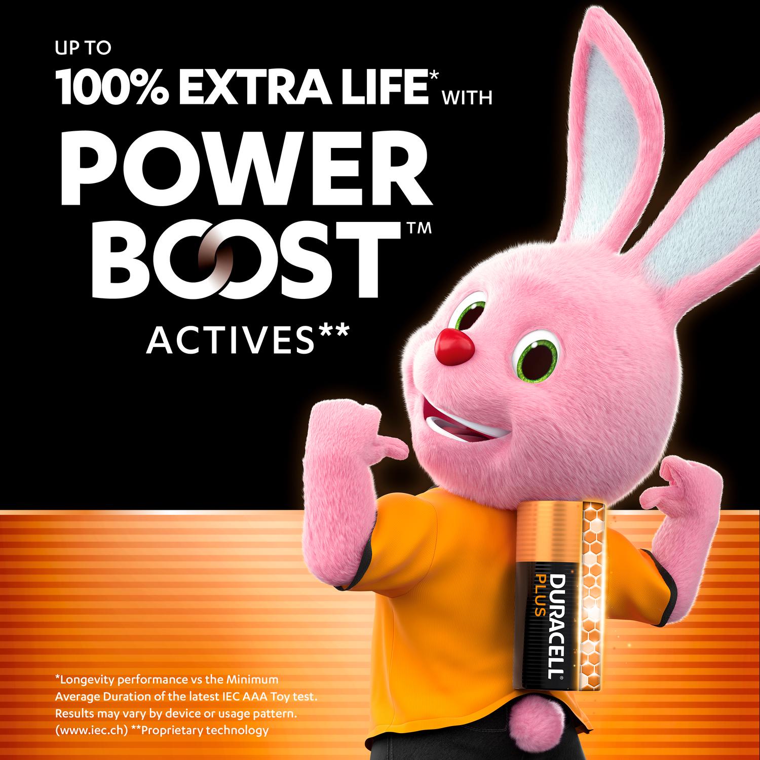 Duracell Powerboost Plus AAA Batteries Pack of 4 - British product