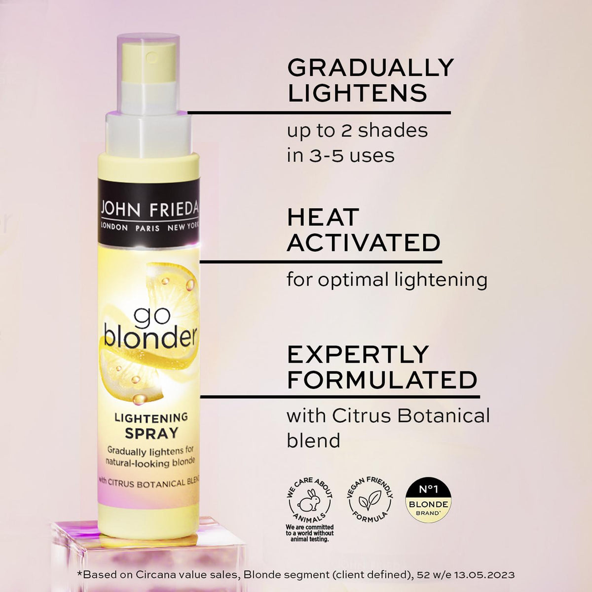 John Frieda Sheer Blonde Go Blonder, Controlled Lightening Spray 100ml