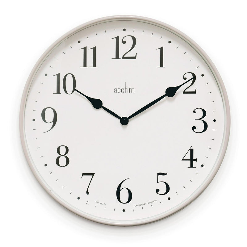 Acctim Denham wall clock Mocha 30cm - British product