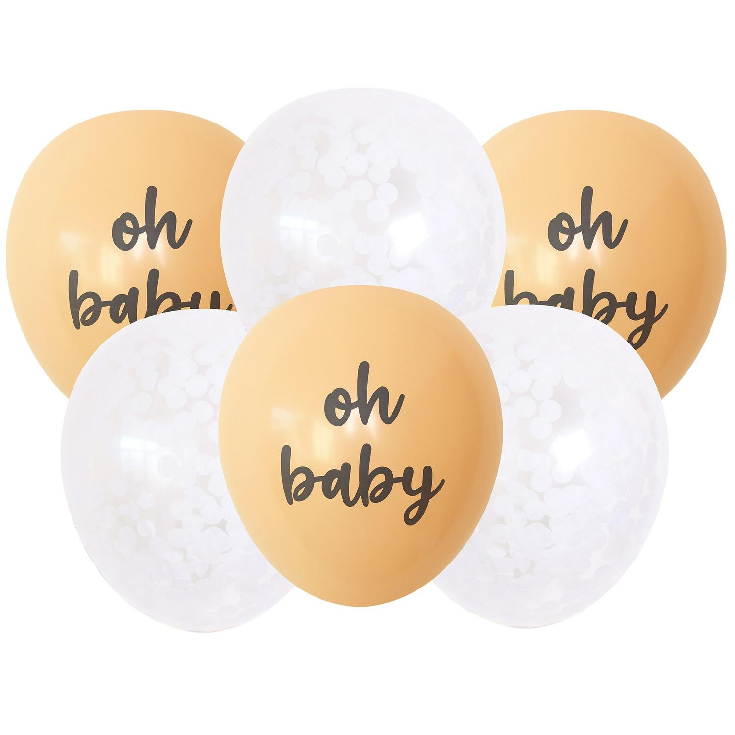 Sainsbury's Hello Baby latex balloons 6 pack (British brand)