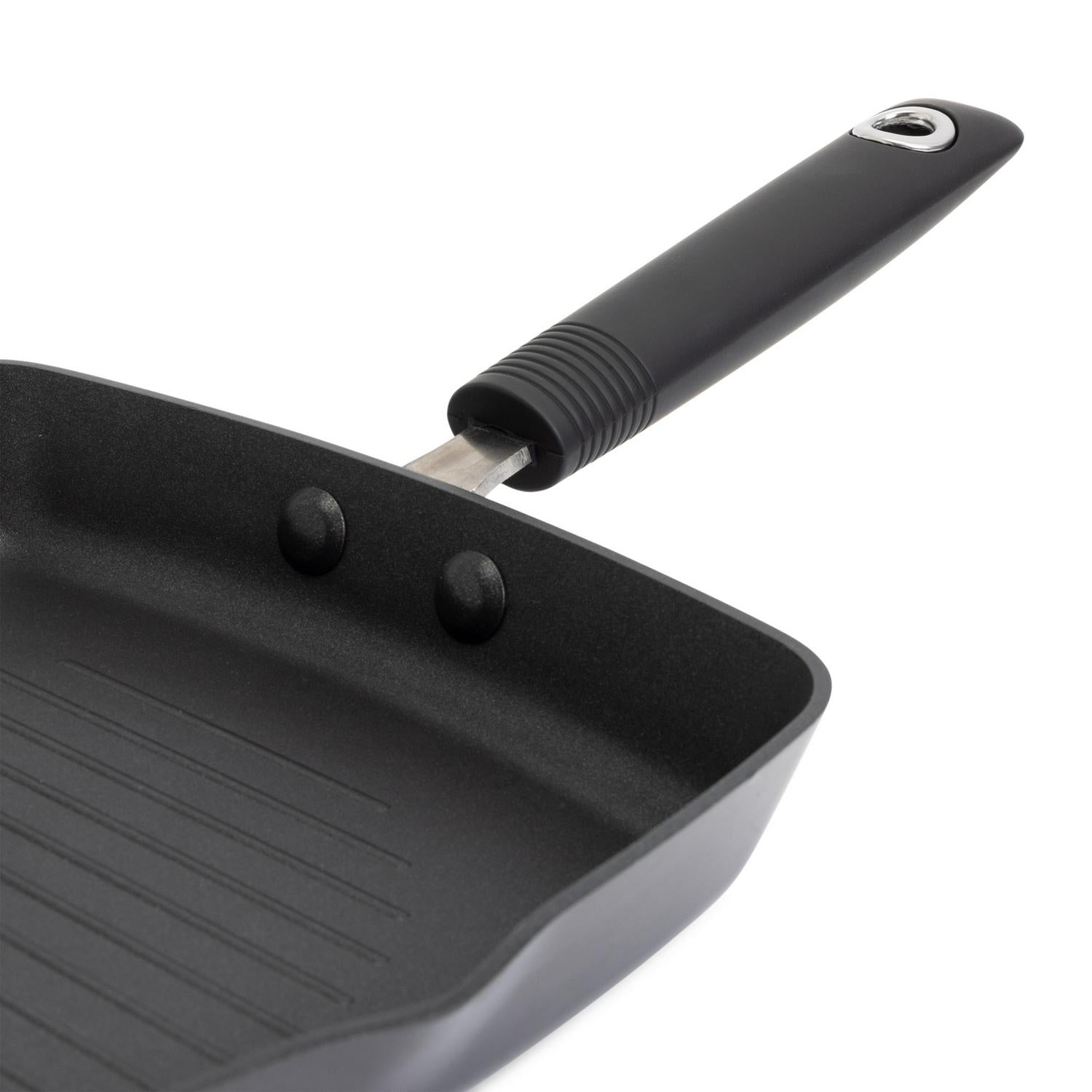 Habitat Black Aluminium Griddle Pan 24cm Non-Stick, UK version