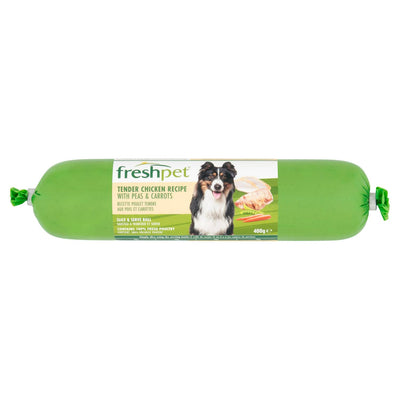 Freshpet Zartes Hähnchen Erbsen & Karotten Nassfutter für Hunde 400g