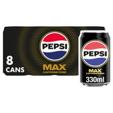 Pepsi Max No Caffeine 8x330ml