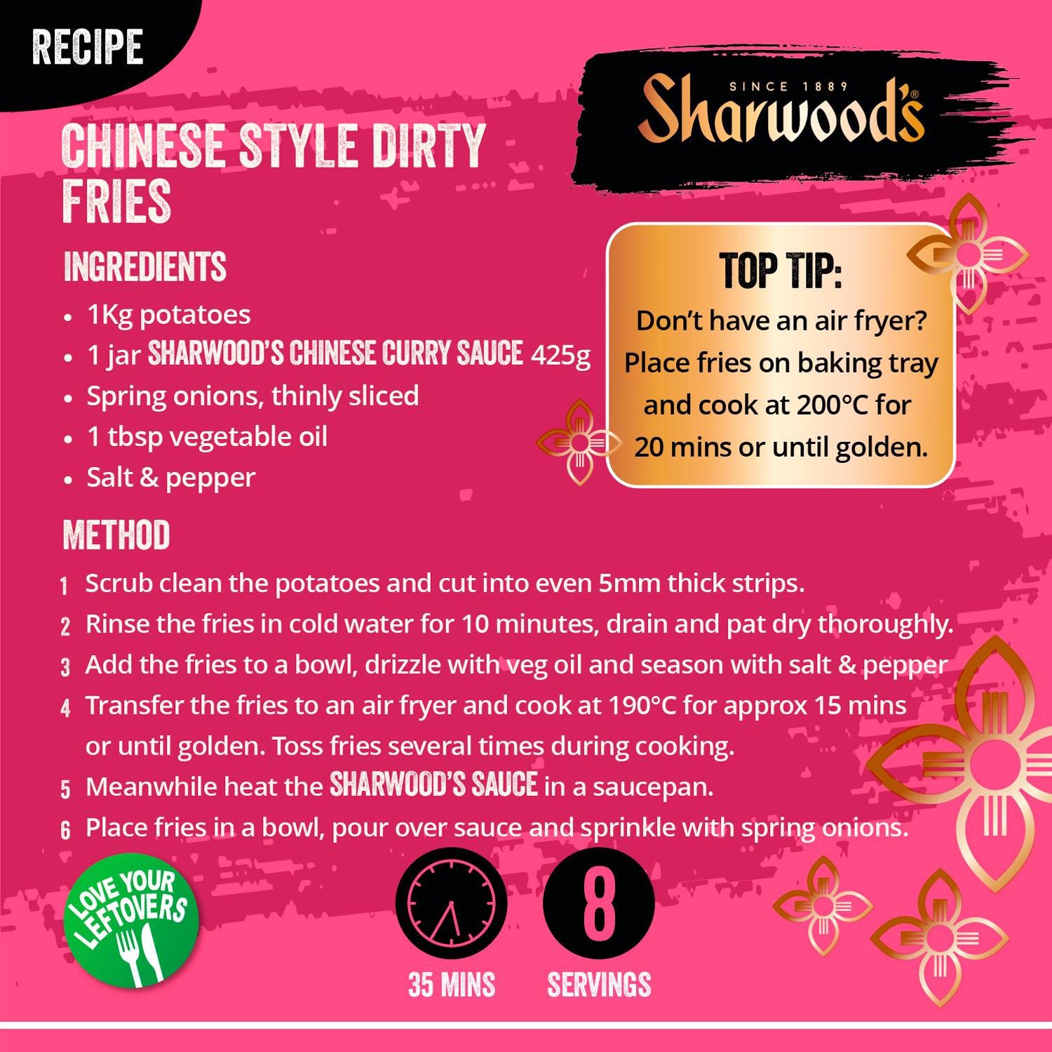 Sharwood's Chinese Curry Cooking Sauce 425g, imported from the UK