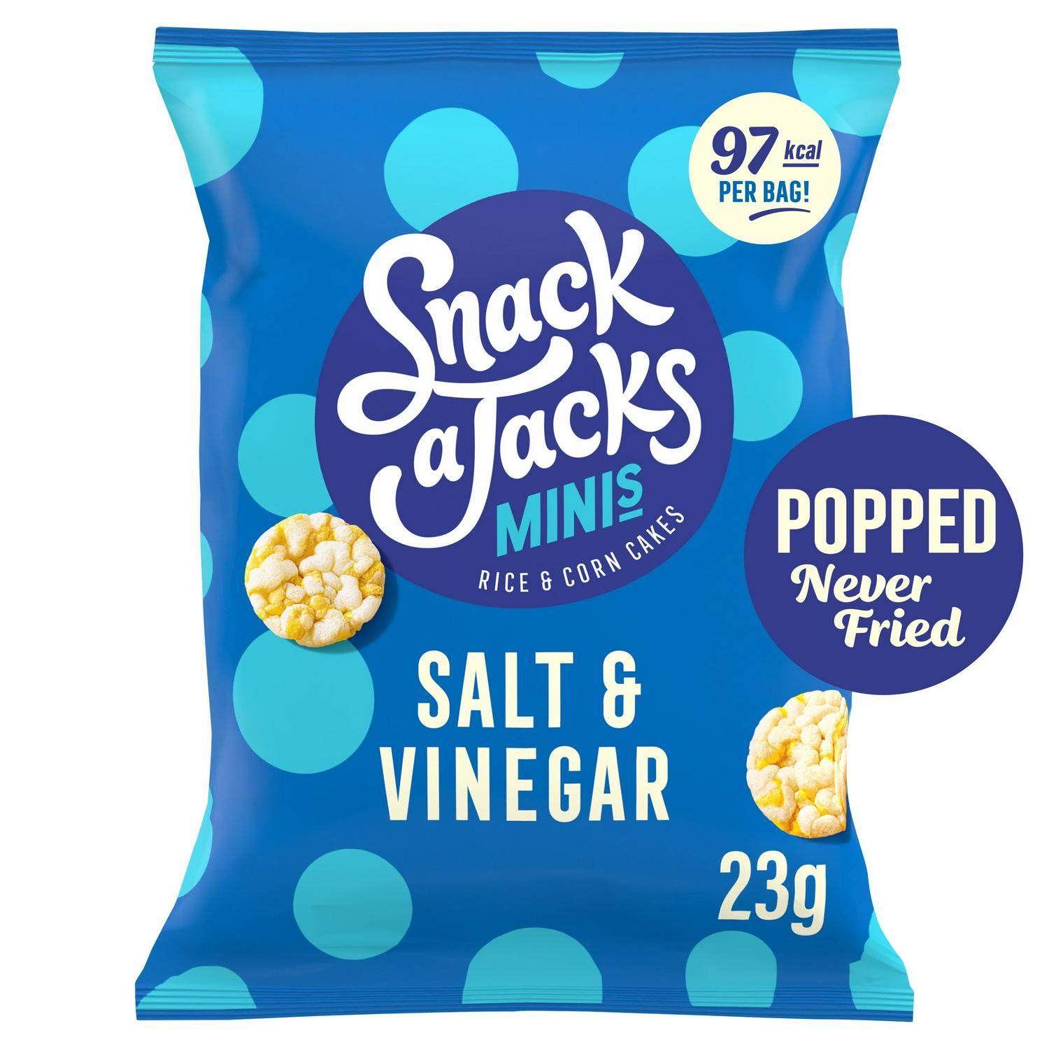 Snack a Jacks Salt Vinegar Rice Cakes 23g (British brand)