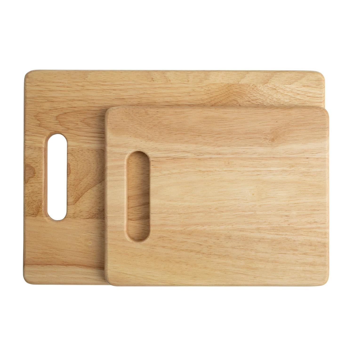 Habitat Rubber Wood Chopping Boards Pack of 2, UK version