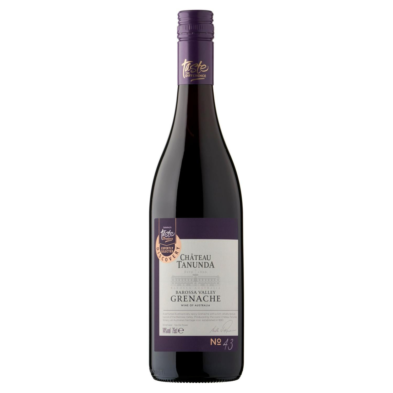 Château Tanunda Barossa Valley Grenache red wine 75cl (British brand)
