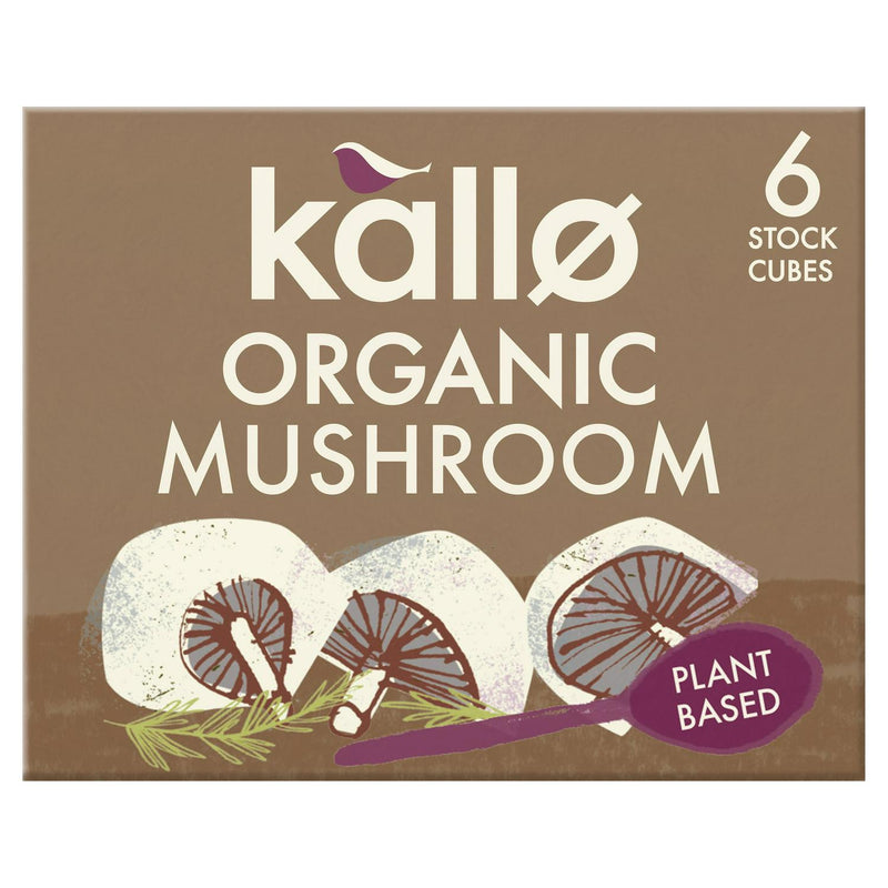Kallo Organic Mushroom Stock Cubes 66g, UK version