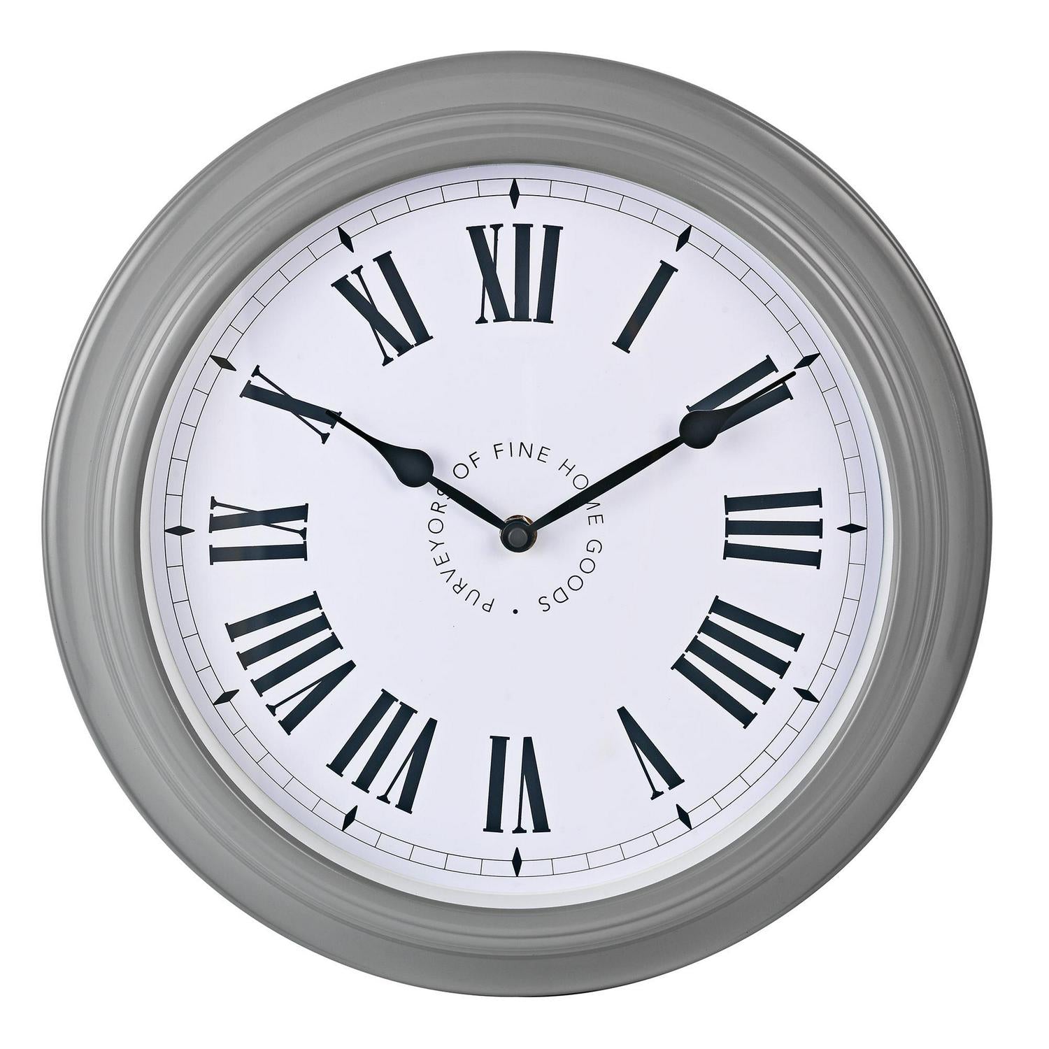Habitat Stationary Wall Clock Grey 35cm, UK version