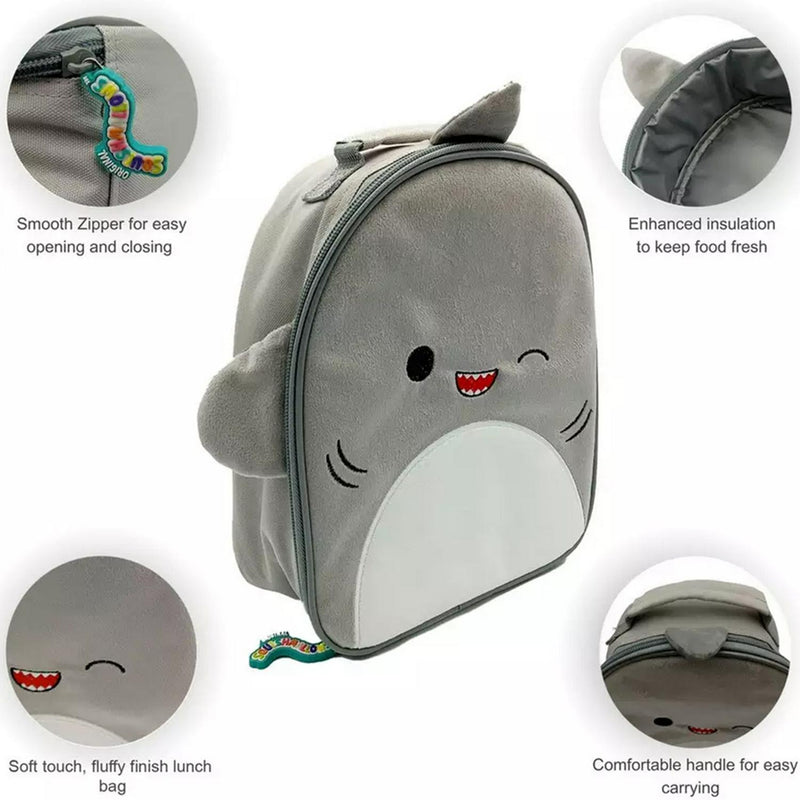 Squishmallows Gordon The Shark Furry Lunch Bag 24.5cm , UK version