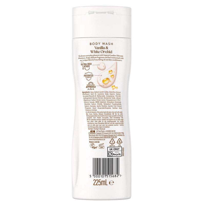 Imperial Leather Ultimate Moisture Body Wash 225ml, imported from the UK