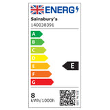 Sainsbury's Home Pack of 2 LED Standard 60W ES Dimmable Light Bulb