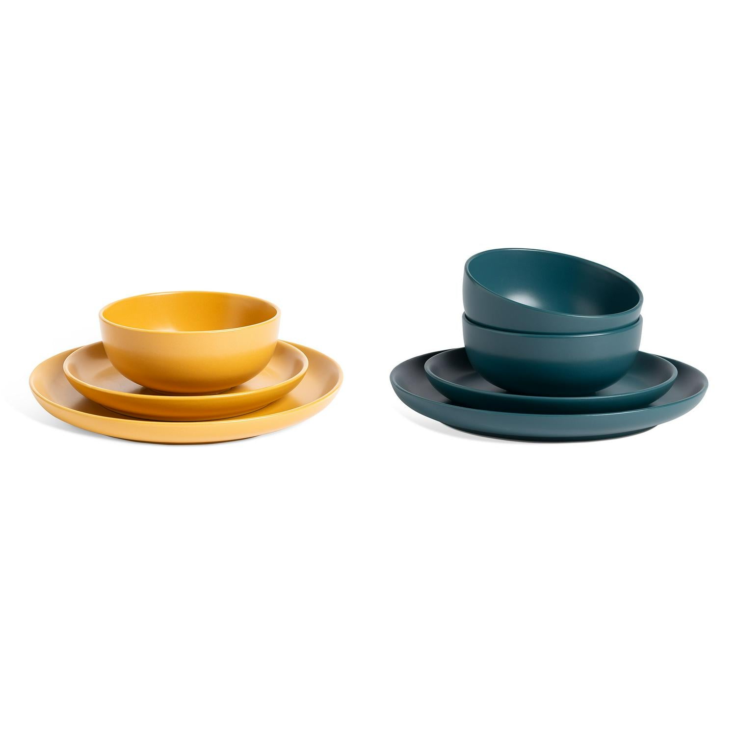 Habitat matte glaze cereal bowl stoneware mustard or teal option, UK version