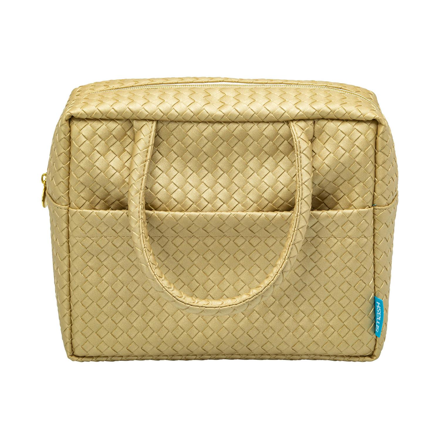Smash Lunch Bag Woven Gold 11.5x24.5x19.5cm (British brand)