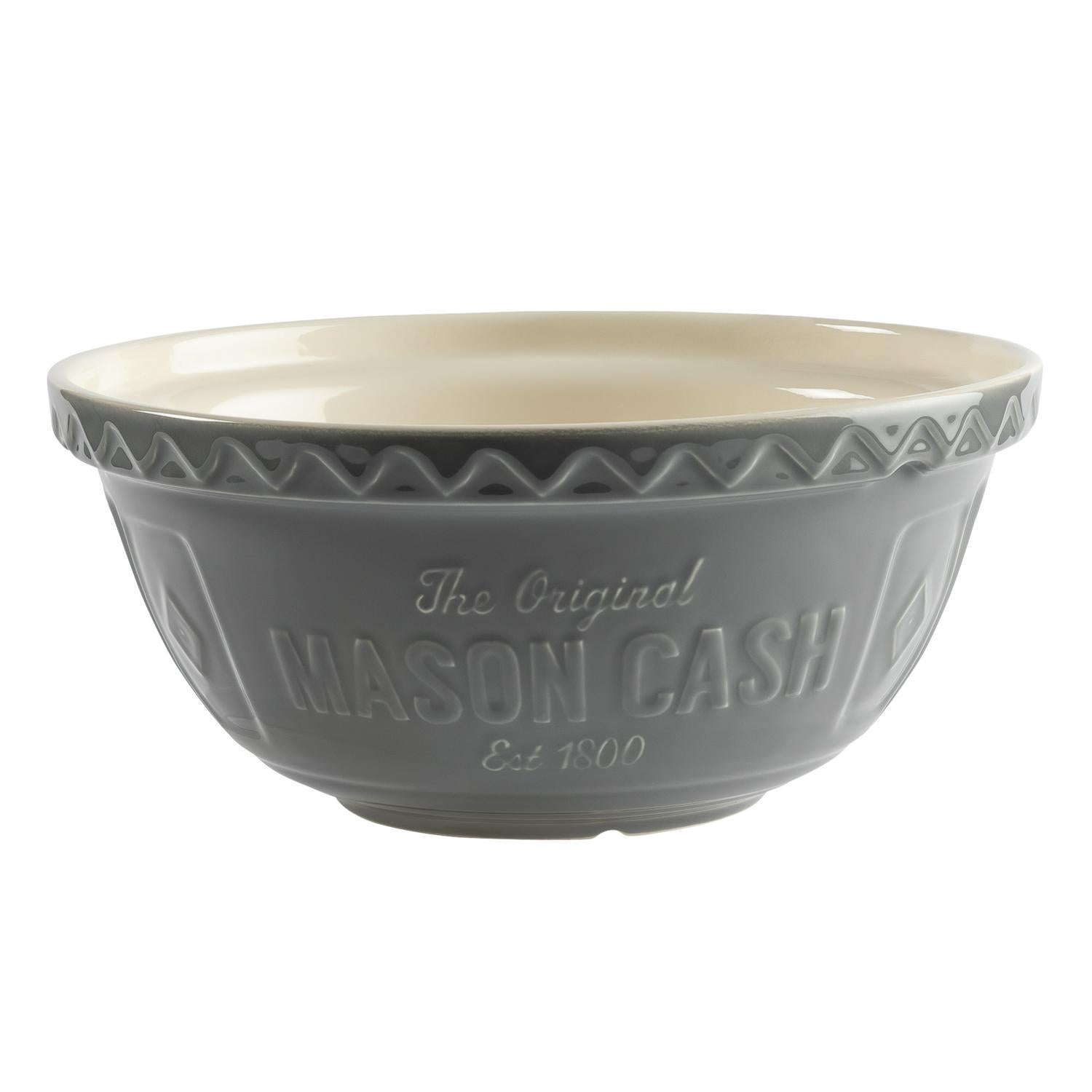 Mason Cash Ceramic Mixing Bowl Grey 29cm, imported from the UK