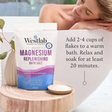 Westlab magnesium flakes bath soak 800g (British brand)