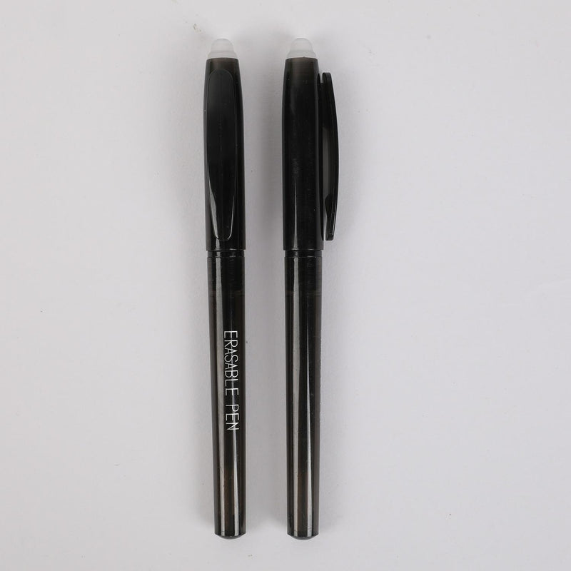 Sainsbury's erasable gel pens black ink pack of 2 (British brand)