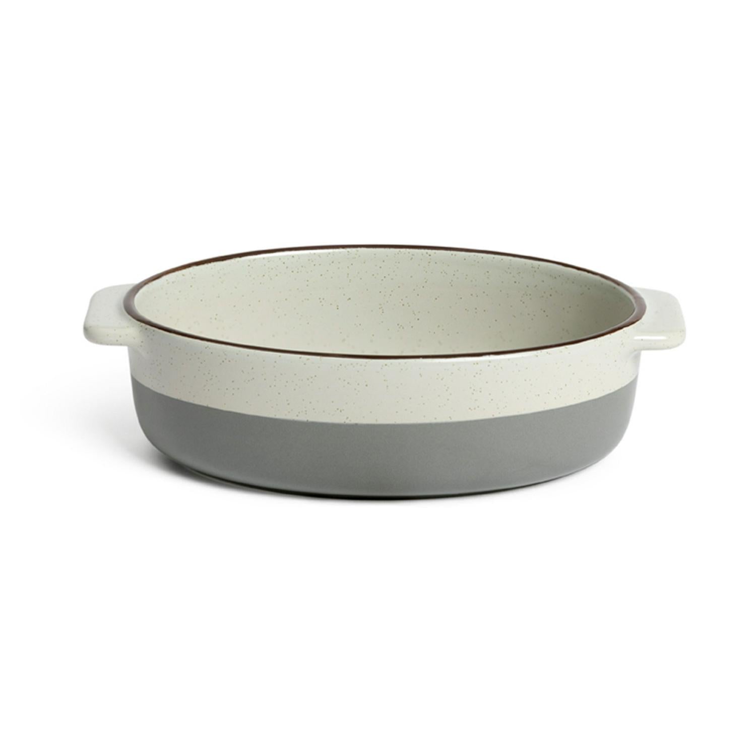 Habitat Small Ceramic Roaster Grey Speckle Finish, UK version