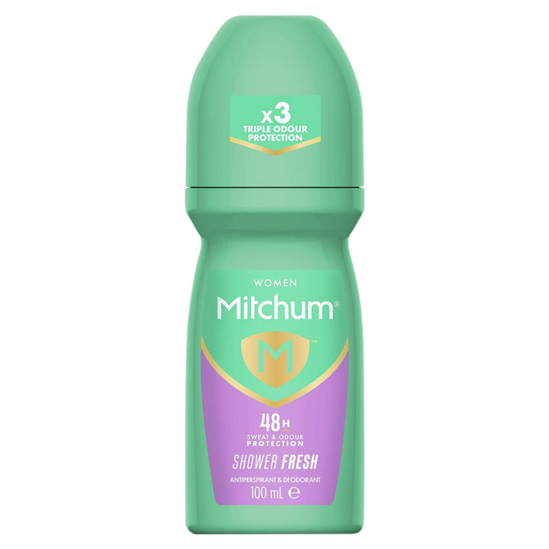 Mitchum Shower Fresh roll-on antiperspirant 100ml, imported from the UK