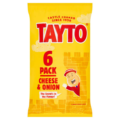 Tayto Cheese & Onion Kartoffelchips 6x25g