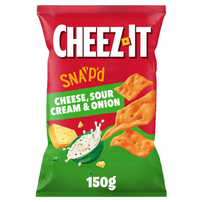 Cheez-It Cheese Sour Cream & Onion Dünne & knusprige gebackene Snacks 150g