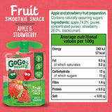 GoGo Squeez apple strawberry smoothie pouch 4x90g, UK version