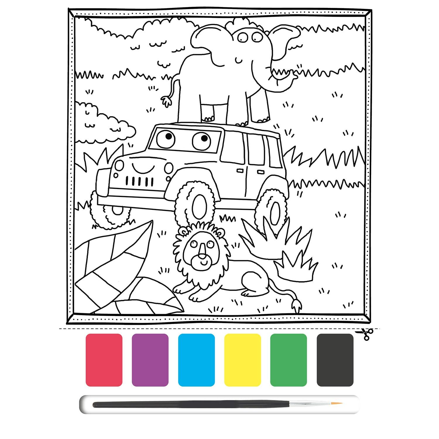 Igloo Books Things That Go Paint & Colour Book, UK version