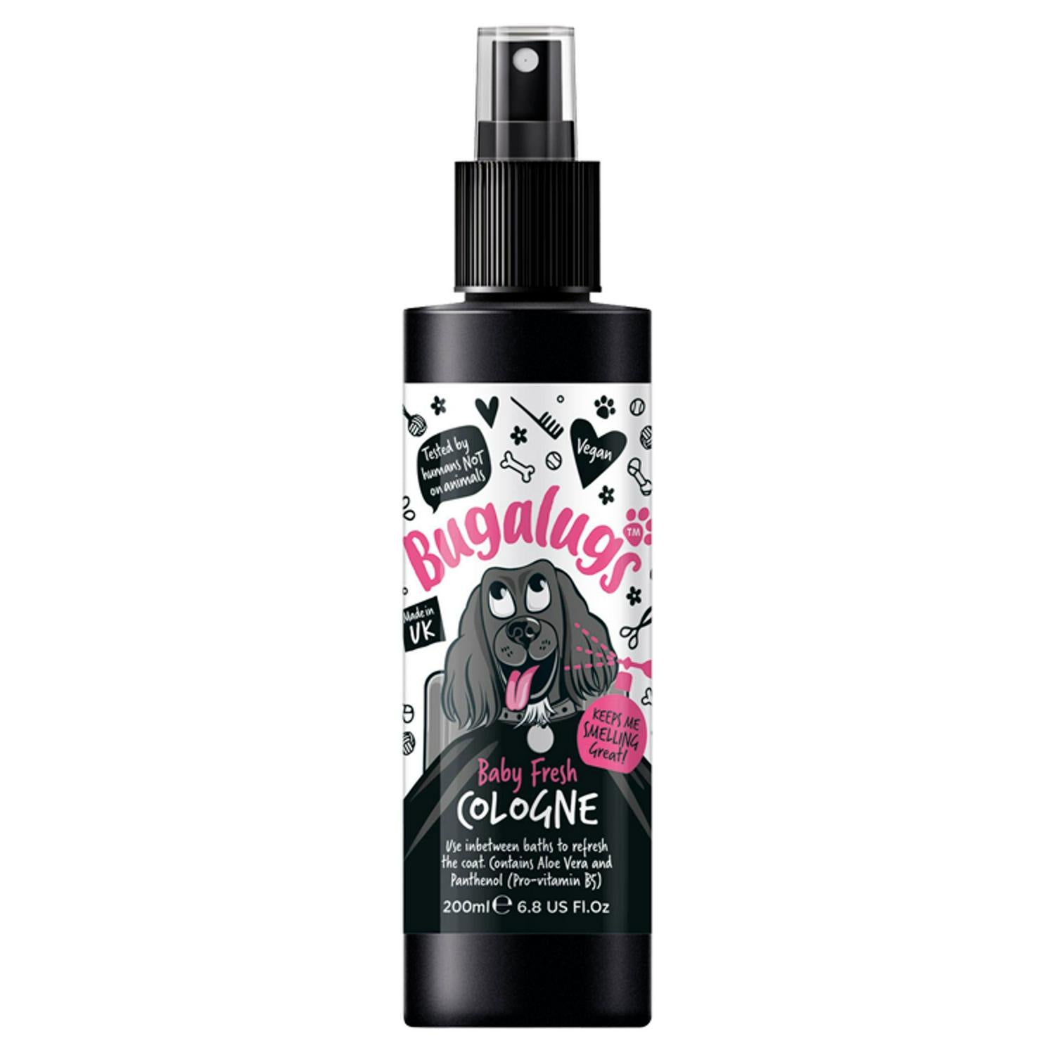 Bugalugs Baby Fresh Cologne dog body spray 200ml, UK version