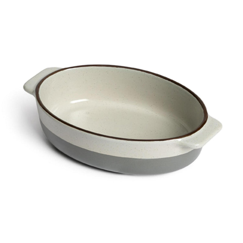 Habitat Small Ceramic Roaster Grey Speckle Finish, UK version