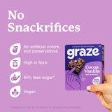 Graze cocoa vanilla oat flapjack bars 4-pack - British product