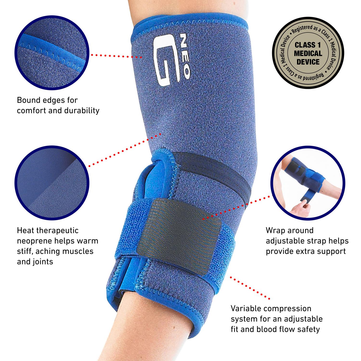Neo G Elbow Support Universal Brace, imported from the UK