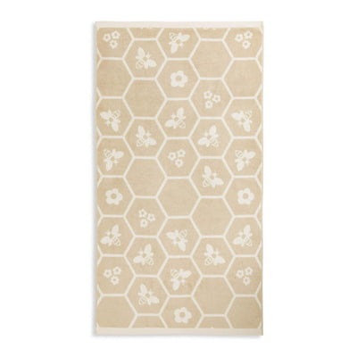 Sainsburys 100% Cotton Floral Bee Towel Set with Face Cloths, Hand Towel, Bath Towel, and Bath Sheet- Buy online at McGrocer