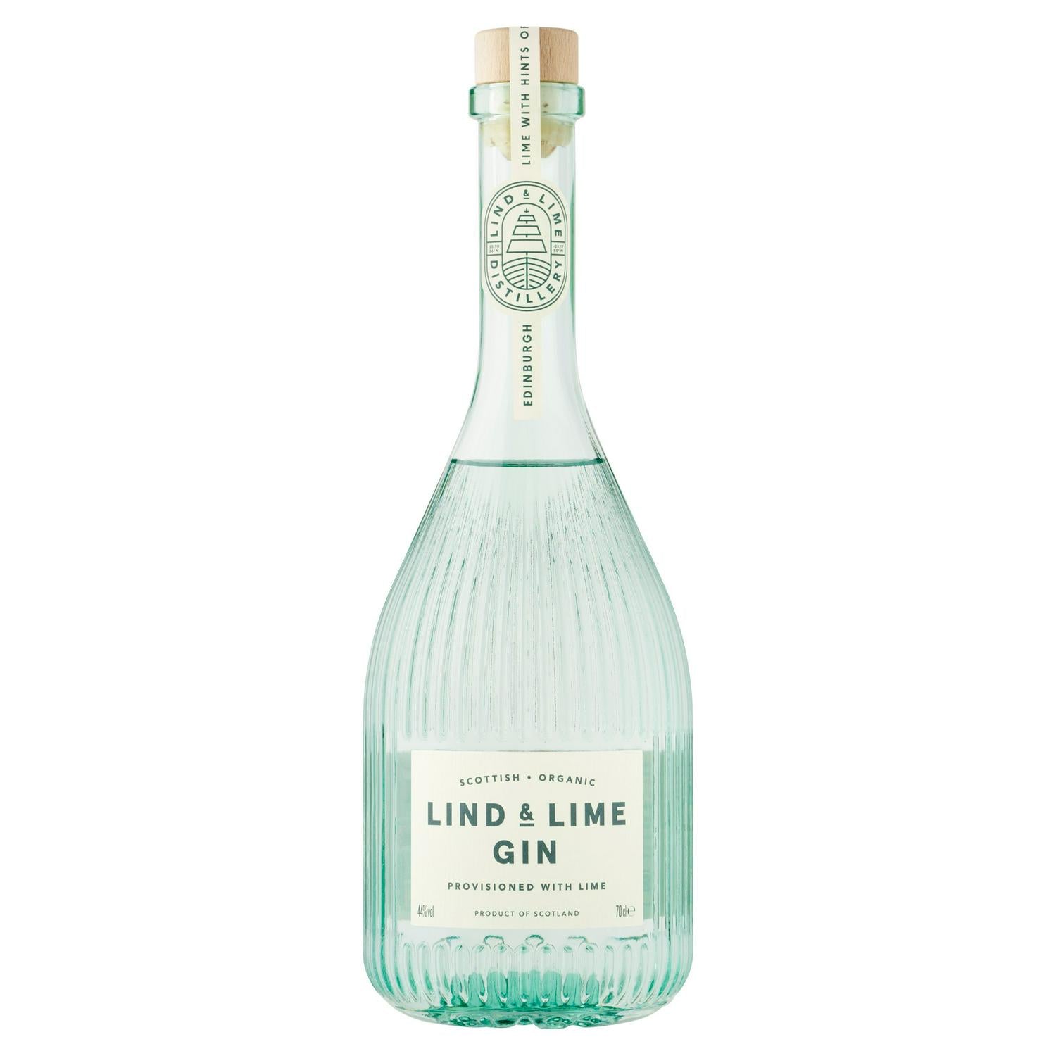 Lind & Lime organic Scottish gin bottle 70cl, UK version