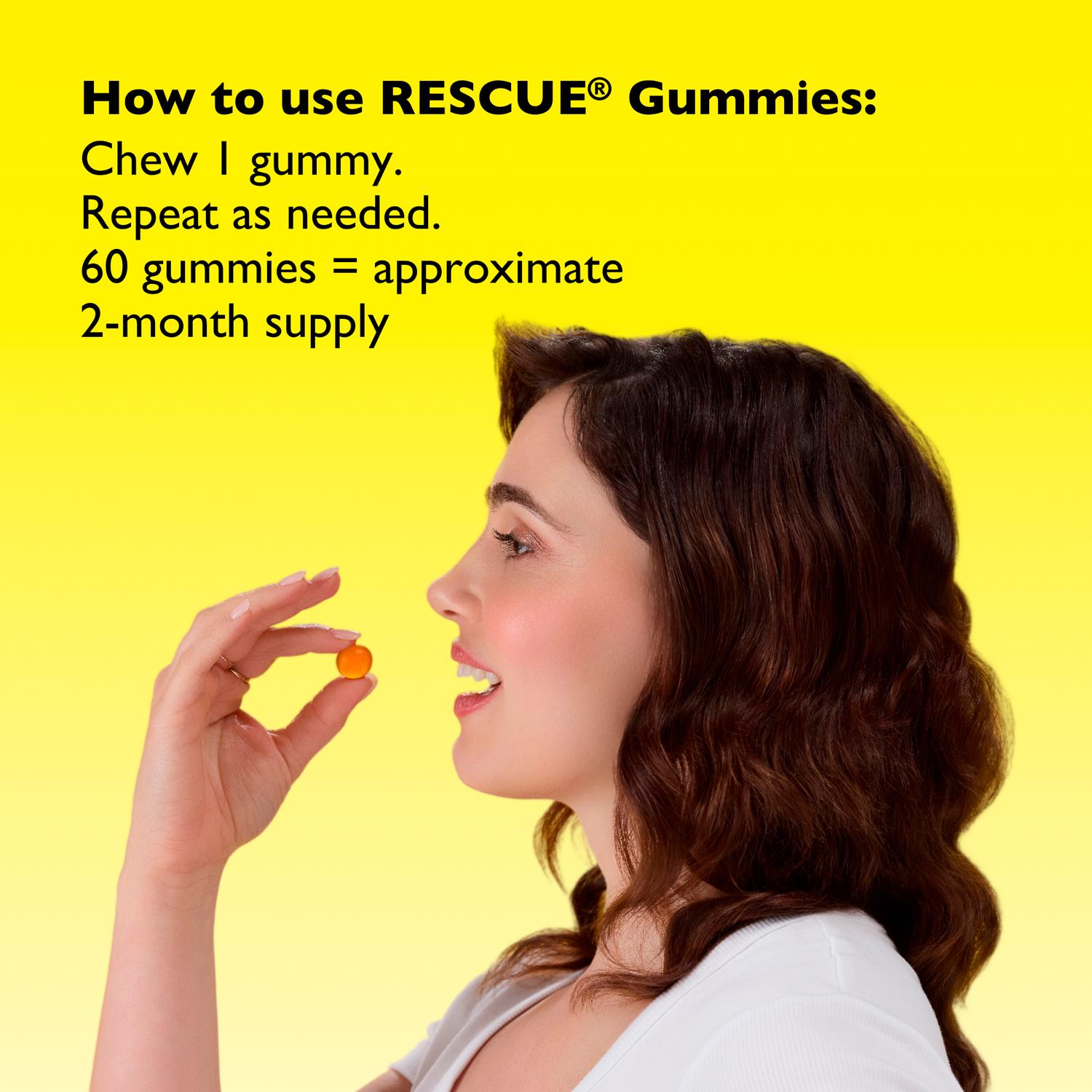 Bach Rescue Gummies Orange 60 count - British product