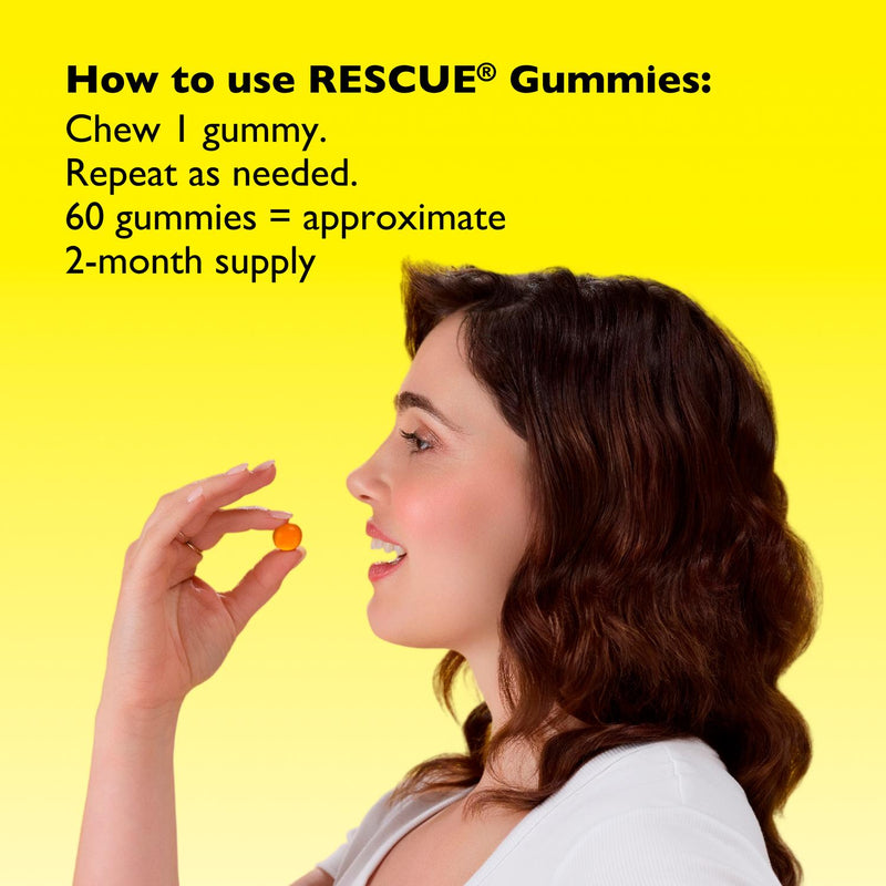 Bach Rescue Gummies Orange 60 count - British product